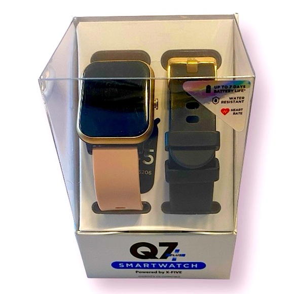 Q7 Plus Other - Q7 Plus Smartwatch - Pink and Black